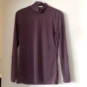 Kit and Ace purple mock neck